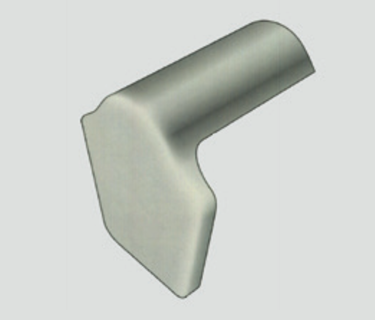 Cemsix | Finial | Profile 6 | New | 1-Piece | Plain | Natural Grey