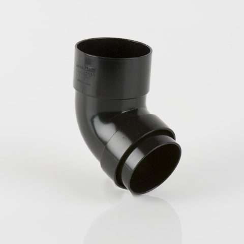 Downpipe | 68mm | Brett Martin | Offset Bend 112.5° | Black | New | BR209