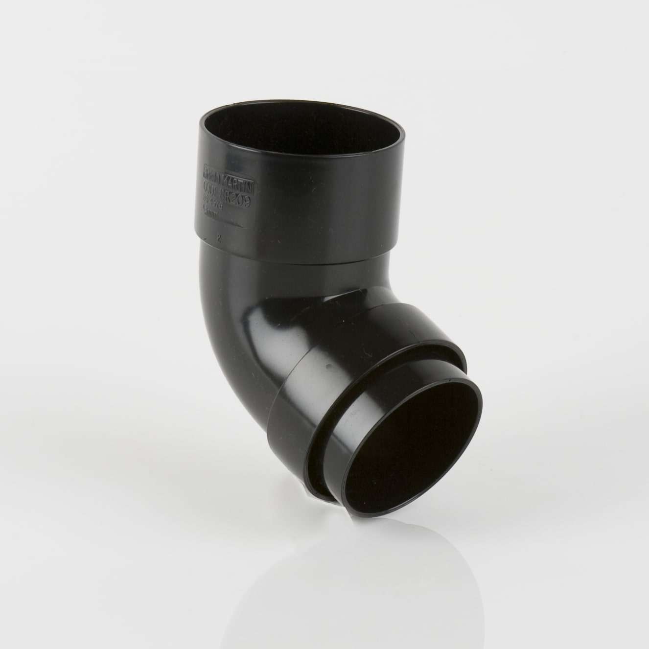 Downpipe | 68mm | Brett Martin | Offset Bend 112.5° | Black | New | BR209