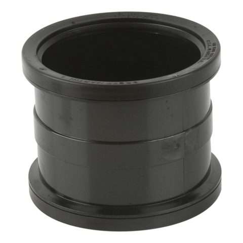 Downpipe | 110mm | Brett Martin | Double Socket Coupling | Black | New | BS406