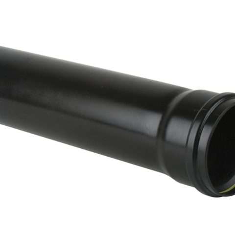Downpipe | 110mm | Brett Martin | 3000mm | Single Socket Downpipe | Black | New | BS414