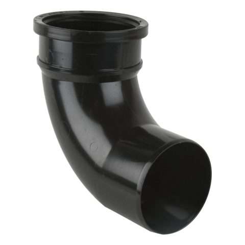 Downpipe | 110mm | Brett Martin | Single-Socket Bend | 92.5° | Black | New | BS420